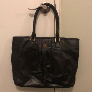 Authentic Tory Burch Black Leather Bag